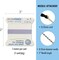 Griffin Nylon Bead Cord Perlseide – Size 1 (0.35mm) – 2 Meters per Card – Stainless Steel Needle Attached – for Knotting Pearls, Gemstones, Crystals and Beads